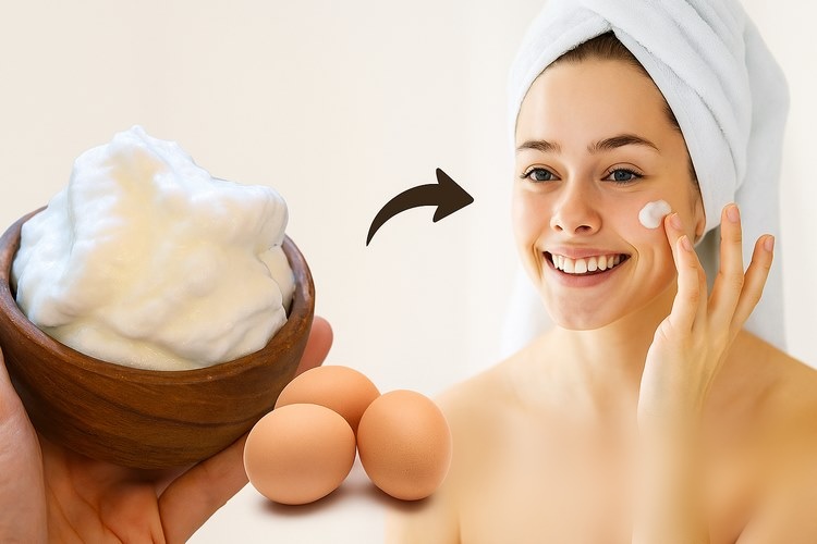 ماسک سفیده تخمه‌مرغ برای چاقی صورت