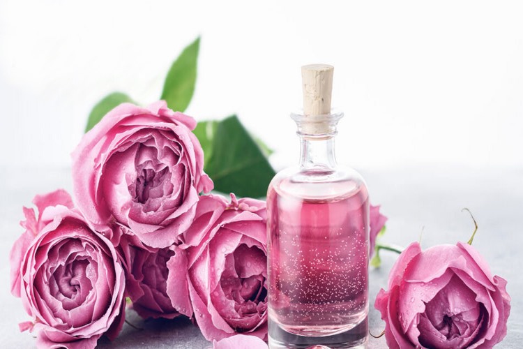 خواص گلاب برای پوست در شب